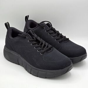 Kirkland Signature “Comfort Walker” Men’s Black Sneakers Slip-Resistant Shoes
